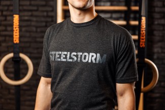 T-Shirt koszulka treningowa z logo Steelstorm