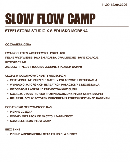 SLOW FLOW CAMP 11.09-13.09