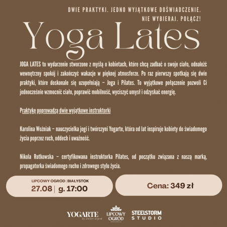 Bilet- Event Joga Lates w Lipcowym Ogrodzie 27.08.2026