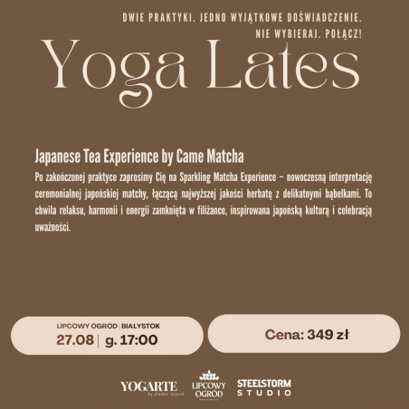 Bilet- Event Joga Lates w Lipcowym Ogrodzie 27.08.2026