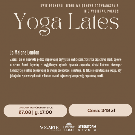 Bilet- Event Joga Lates w Lipcowym Ogrodzie 27.08.2026