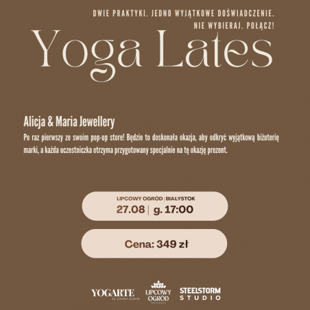 Bilet- Event Joga Lates w Lipcowym Ogrodzie 27.08.2026