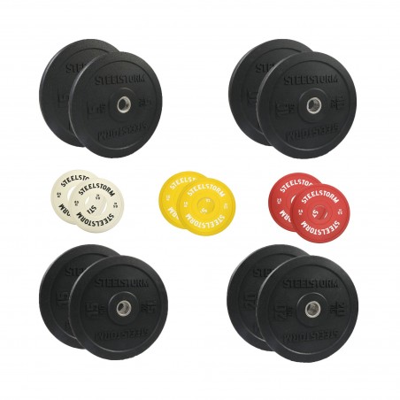 Zestaw STEELSTORM III (bumper 100kg, techniczne 9 kg)